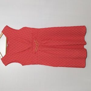 Sandra Darren Coral Sleeveless Dress Size 16